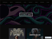 Tablet Screenshot of extinctinks.net